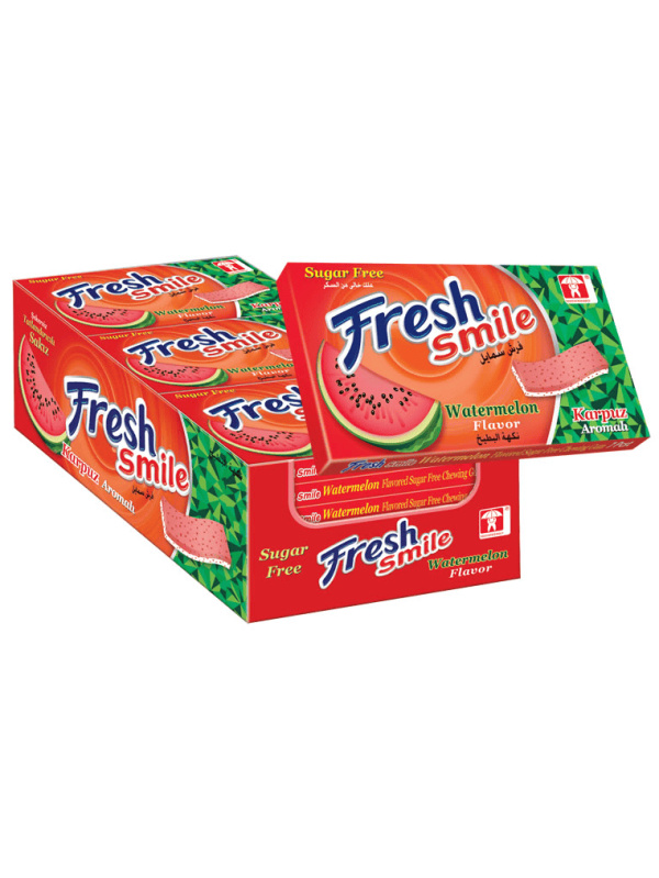 Saadet Fresh Smile Karpuz Aromalı Şekersiz Sakız 14 Gr