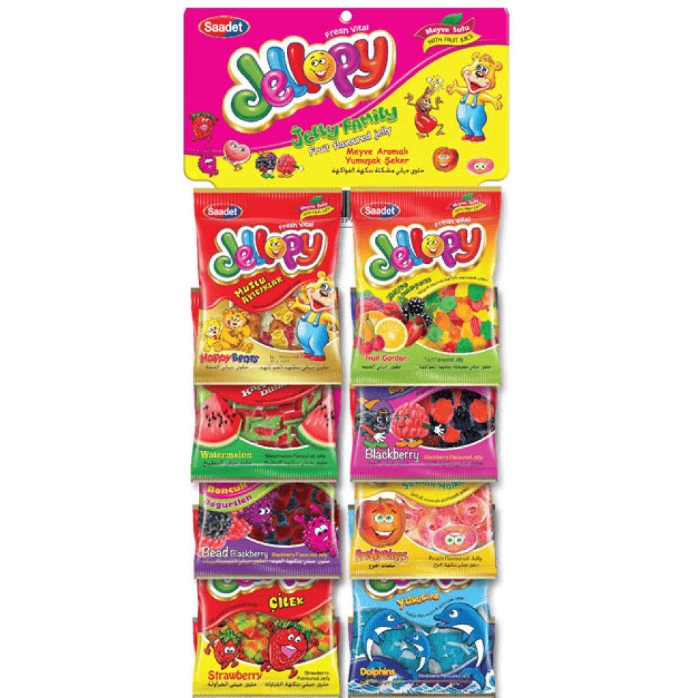 Saadet Jellopy Karışık Sakızlı Şeker 100 Gr