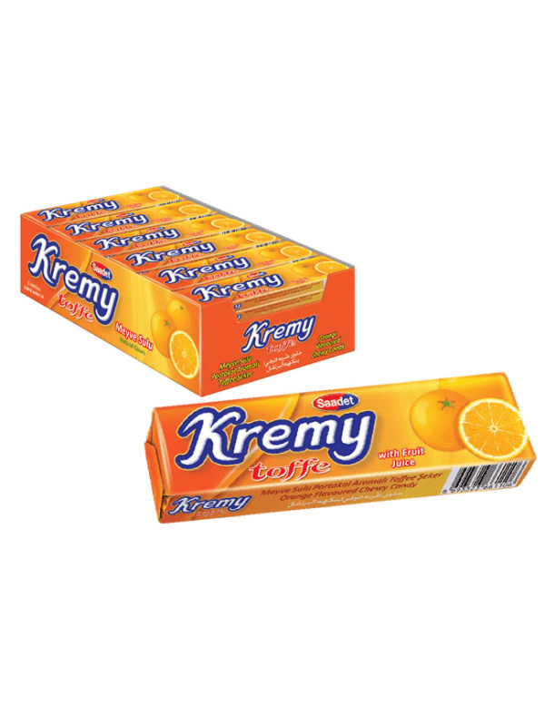 Saadet Kremy Portakal Aromalı Toffee Şeker 25 Gr
