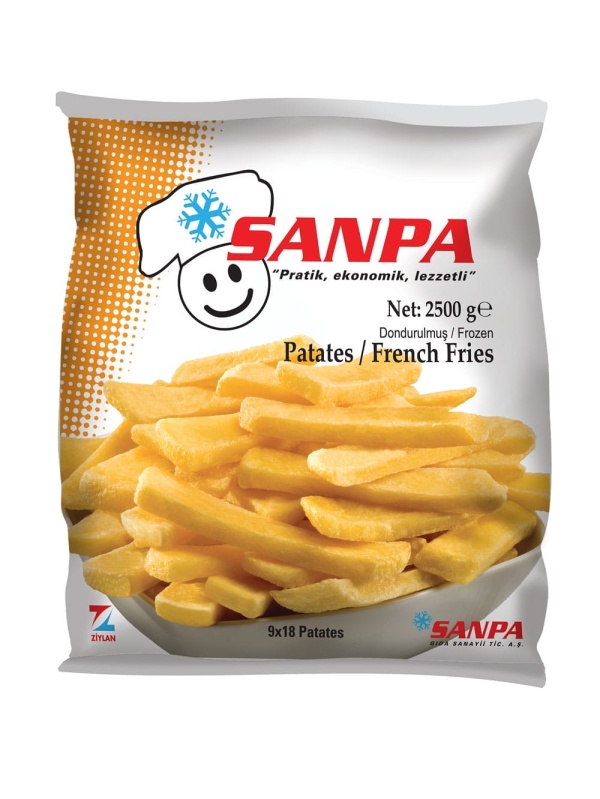 Sanpa Gıda 9X18 Patates Sanpat 2500 Gr