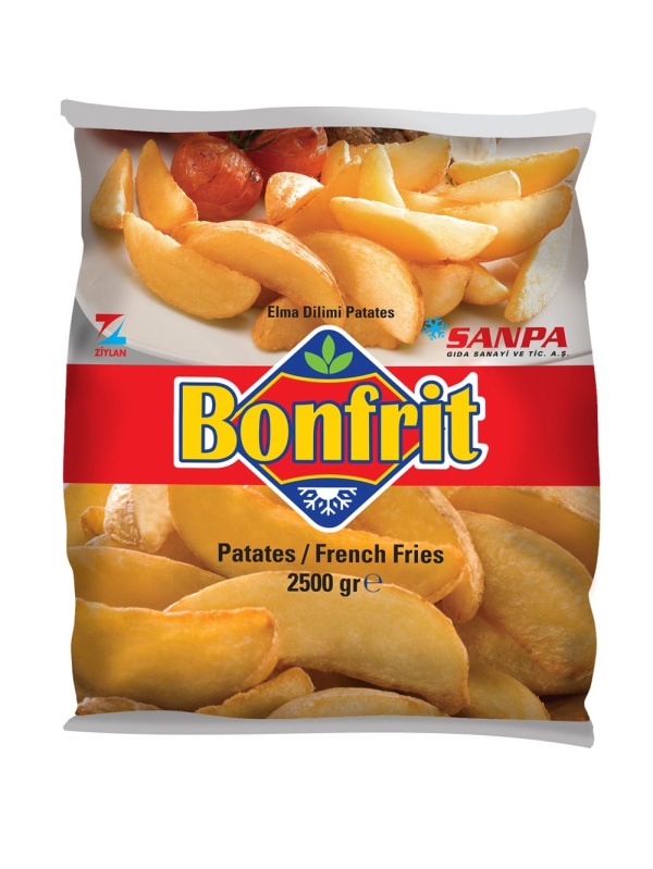 Sanpa Gıda Patates Kızartması Bonfrit (Elma Dilim) 2500 Gr