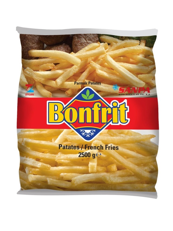 Sanpa Gıda Patates Kızartması Bonfrit (Parmak Cipsi) 2500 Gr