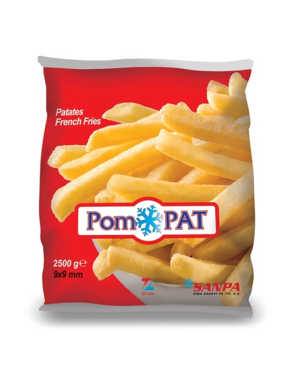 Sanpa Gıda Patates Kızartması Pompat (Parmak Cipsi) 2500 Gr