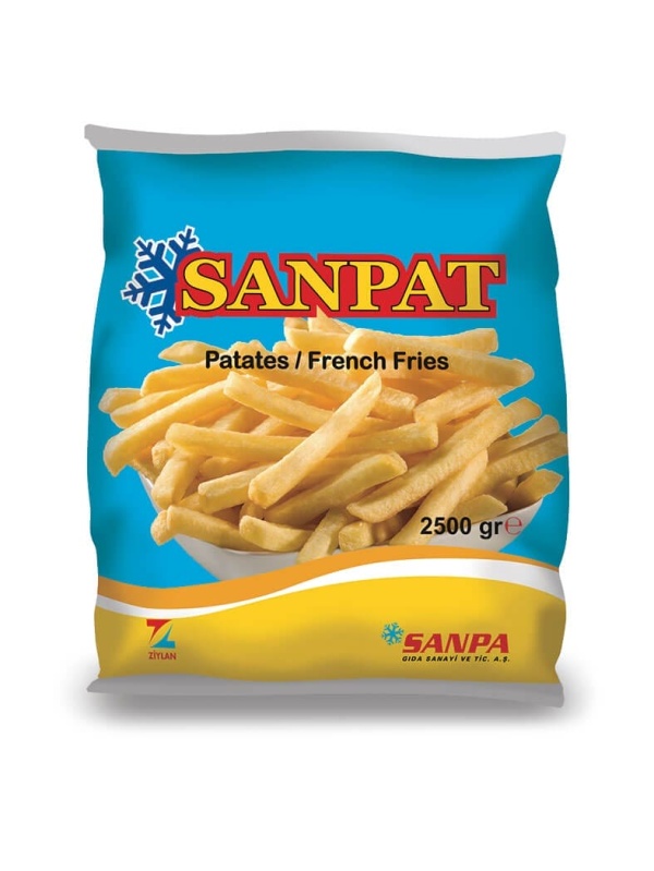Sanpa Gıda Patates Kızartması Sanpat (Parmak Cipsi) 2500 Gr
