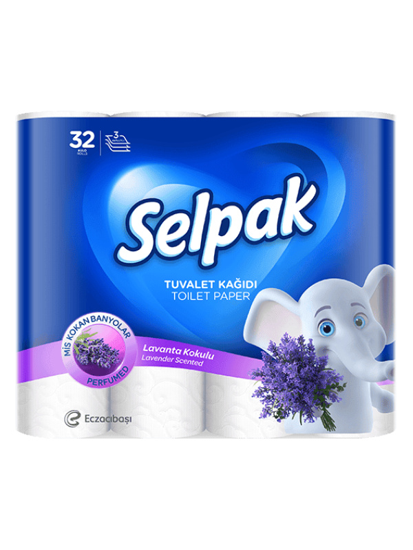 Selpak Parfümlü Tuvalet Kağıtları (Lavanta) 32 Adet