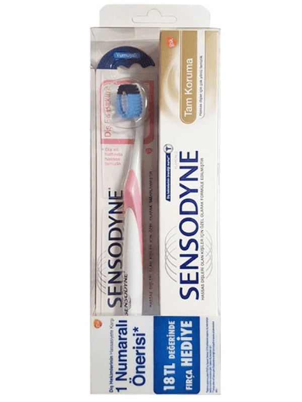 Sensodyne Tam Koruma Diş Macunu 75 Ml+Diş Eti Bakımı Diş Fırçası 1 Adet