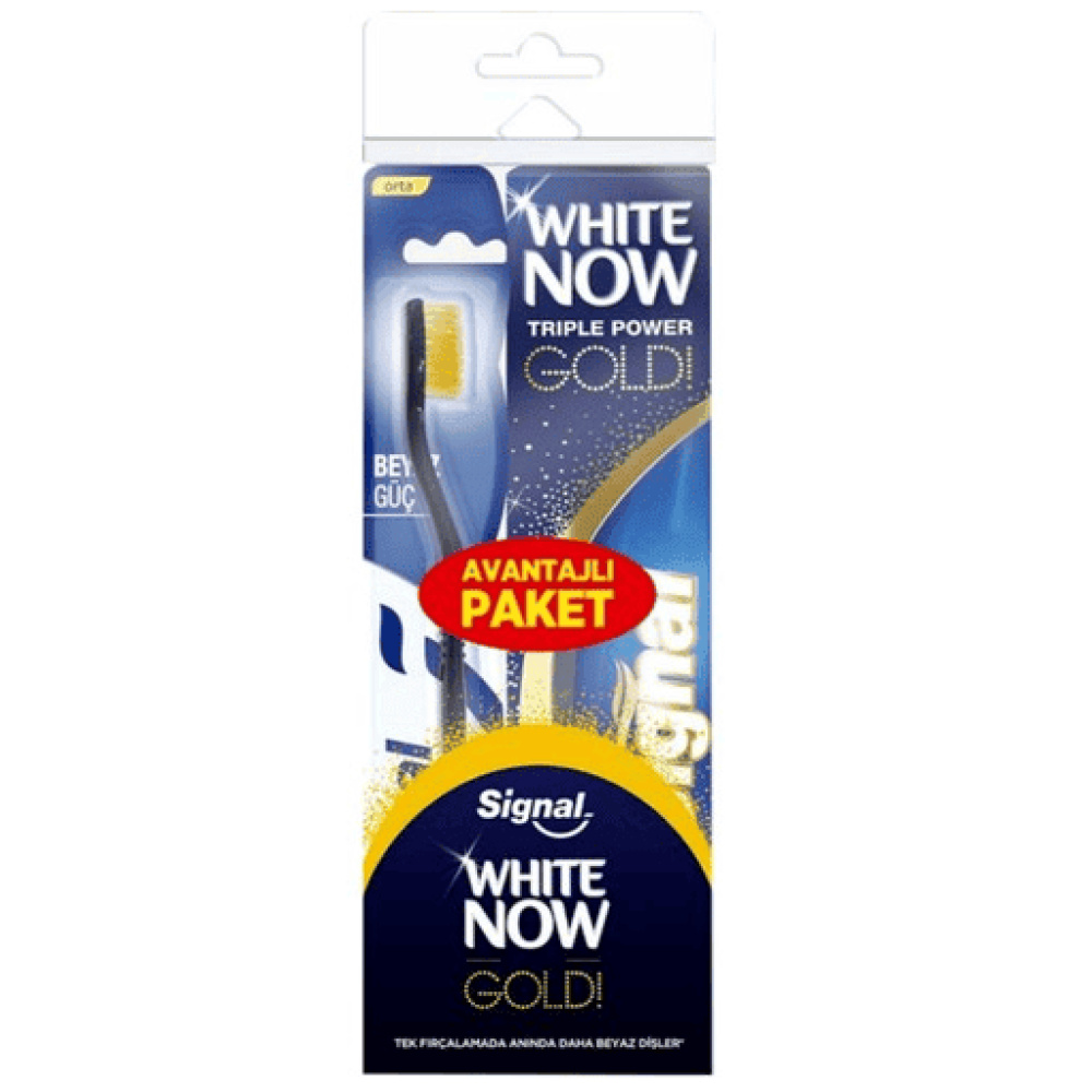 Signal White Now Gold Diş Macunu 75 Ml+Diş Fırçası 1 Adet