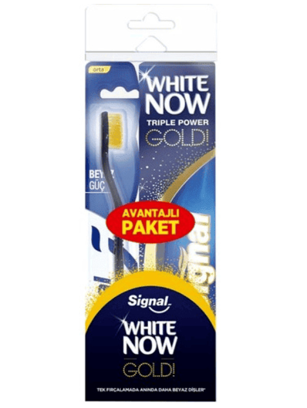 Signal White Now Gold Diş Macunu 75 Ml+Diş Fırçası 1 Adet
