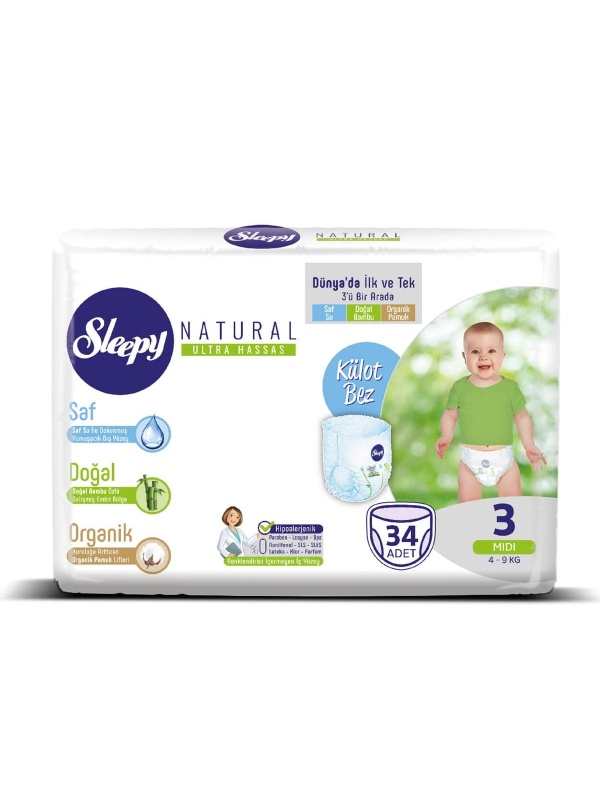 Sleepy Külot Bez Ekonomik Paket No 3 34 Adet