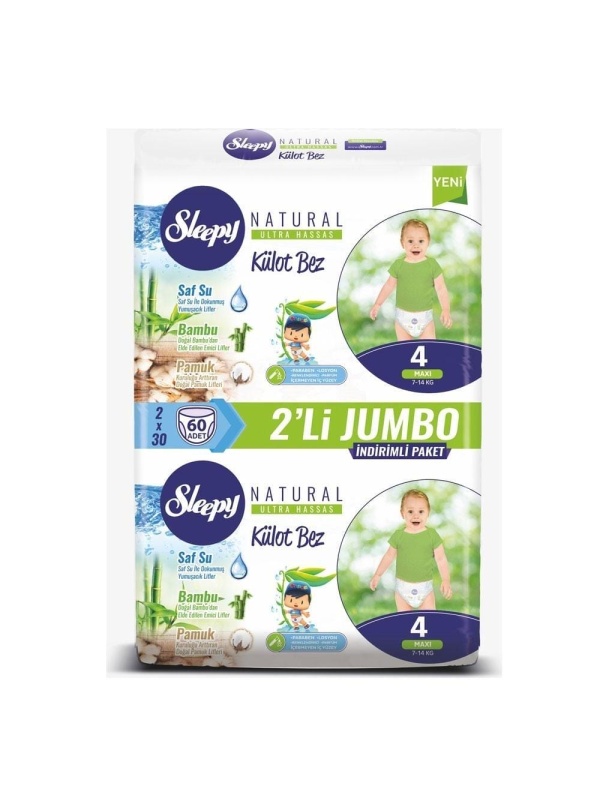Sleepy Külot Bez Ekonomik Paket No 4 60 Adet