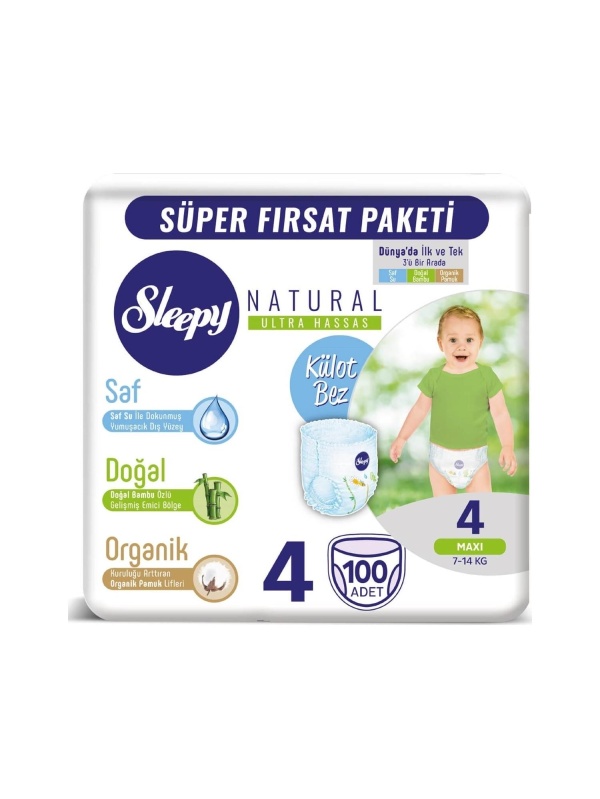 Sleepy Külot Bez  Mega Paketi No 4 100 Adet