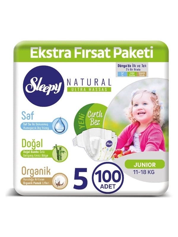 Sleepy Külot Bez Mega Paketi No 5 100 Adet