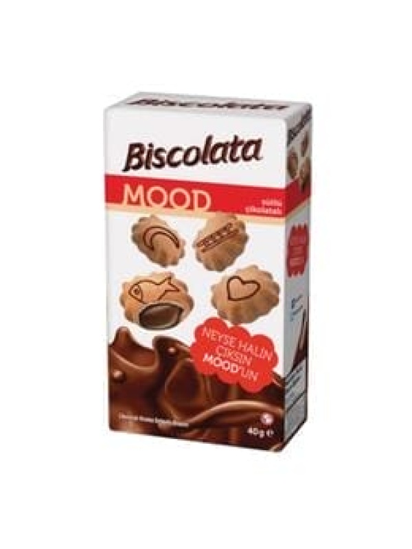 Şölen Biscolata Mood Çikolata Kremalı Dolgulu Bisküvi 40 Gr