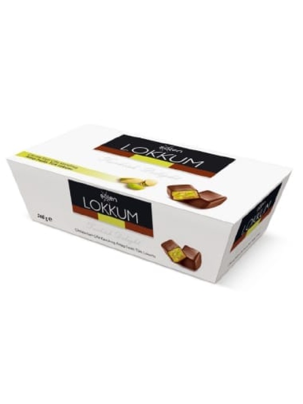 Şölen Lokkum Sütlü Çikolata Kaplı Fıstıklı Lokum 246 Gr