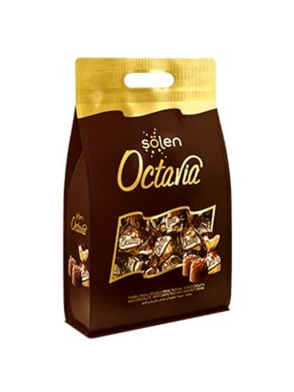 Şölen Octavia Çıtır Pirinç Dolgulu Fındık Kremalı Sütlü Çikolata 825 Gr