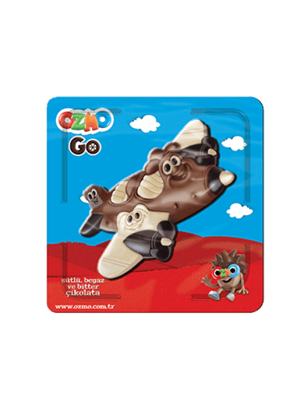 Şölen Ozmo Uçak Figürlü Sütlü Beyaz Bitter Çikolata 30 Gr