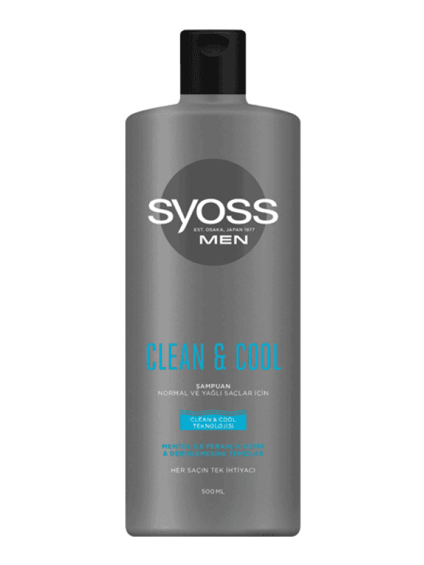 Syoss Erkek Clean&cool Şampuan 500 Ml