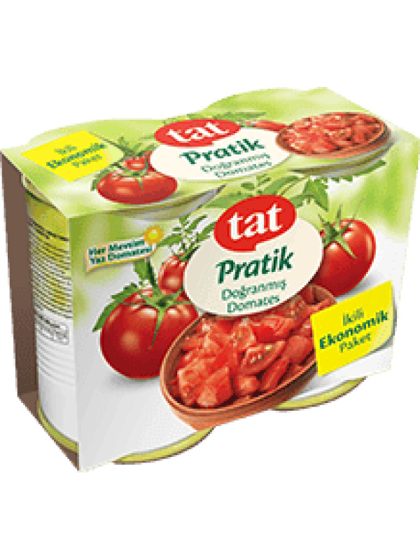 Tat 2'li Doğranmış Domates Paketi 800 Gr