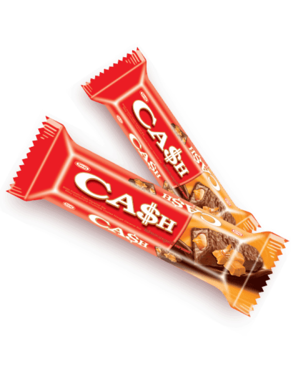 Tayaş Sütlü Kokolin Kaplamalı Nuga Karamel Bar Cash 20 Gr
