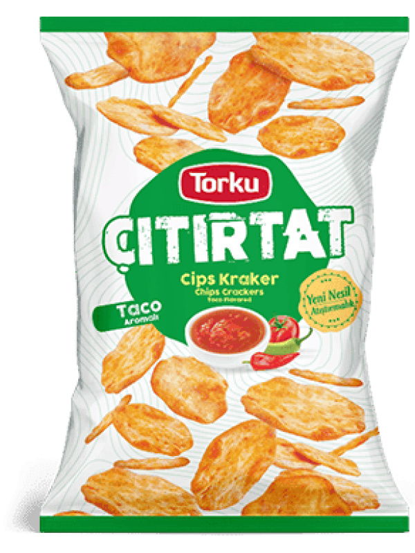 Torku Çıtırtat Taco Aromalı Cips Kraker 60 Gr