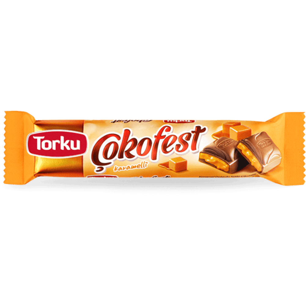 Torku Çokofest Karamel Dolgulu Sütlü Çikolata 34 Gr