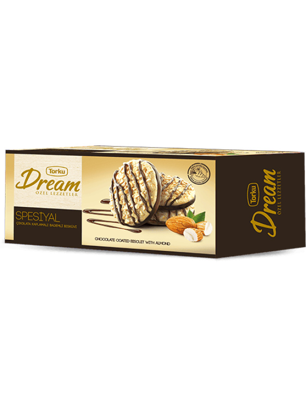 Torku Dream Özel Çikolata Kaplı Bademli Bisküvi 40 Gr