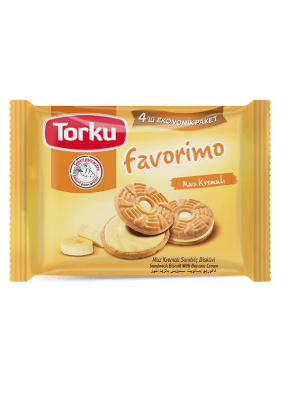 Torku Favorimo Muz Kremalı Bisküvi 61 Gr