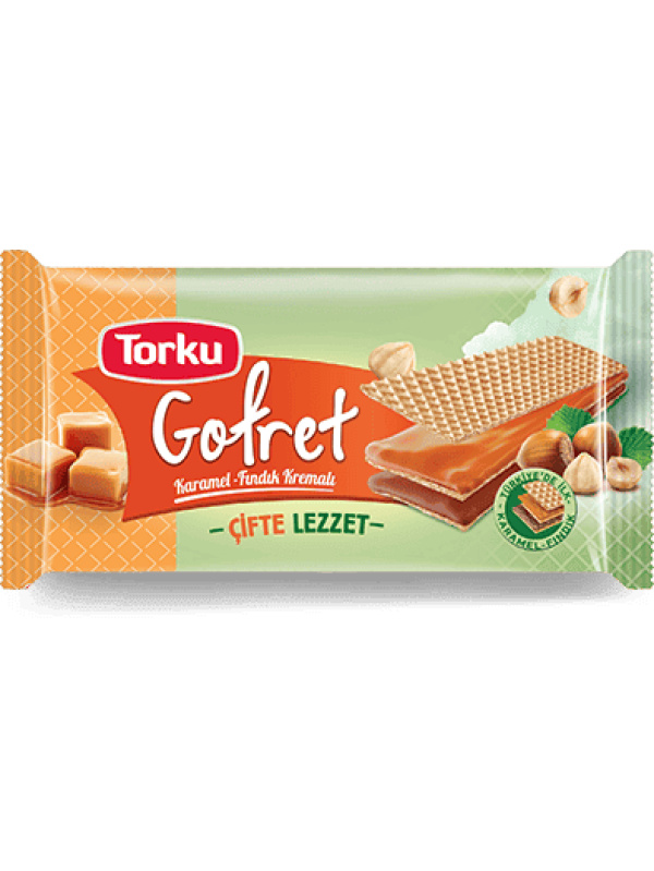 Torku Gofret Karamel-Fındık Kreması 40 Gr