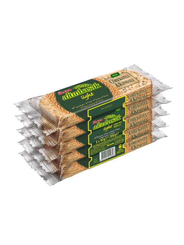 Ülker Altınbaşak Çörekotlu Ve Kinoalı 5'li Bisküvi 200 Gr