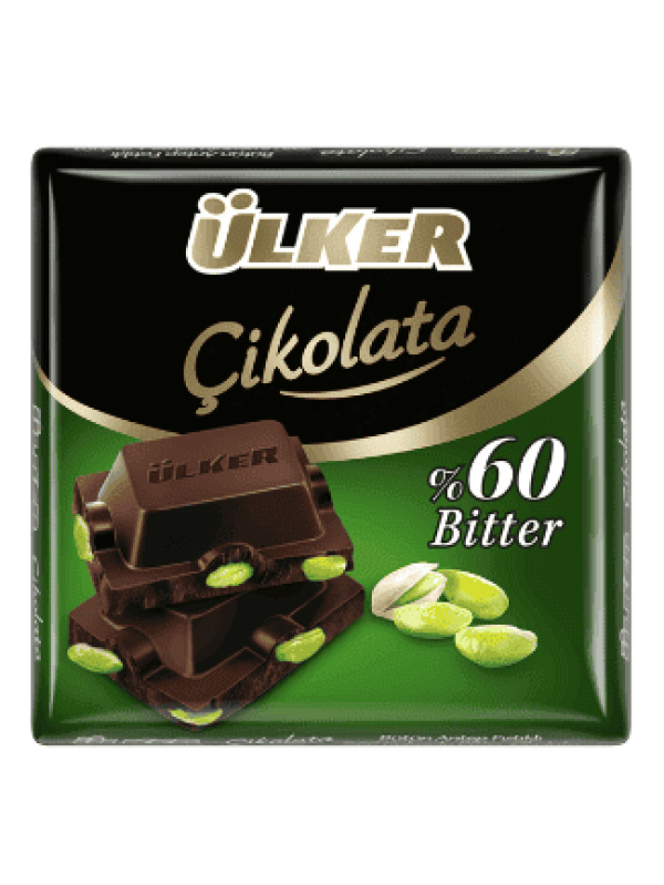 Ülker Antep Fıstıklı Kare Çikolata 65 Gr
