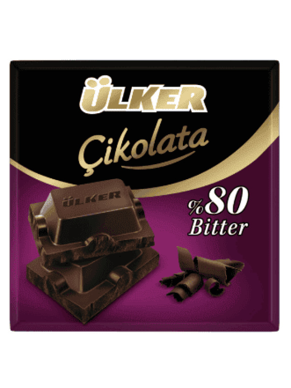 Ülker Bitter %80 Kakao Kare Çikolata 60 Gr