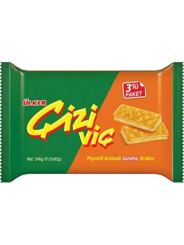 Ülker Çiziviç 3’Lü Peynirli Sandviç Kraker 246 Gr