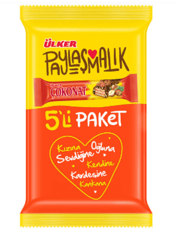 Ülker Çokonat Çikolata Paketi 5'li 120 Gr