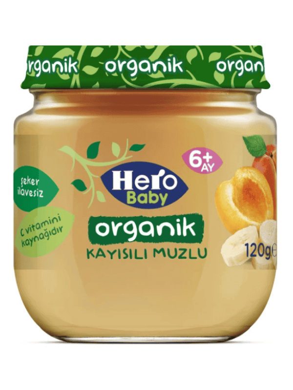 Ülker Hero Baby Organik Kayısı Muz Bebek Maması 120 Gr