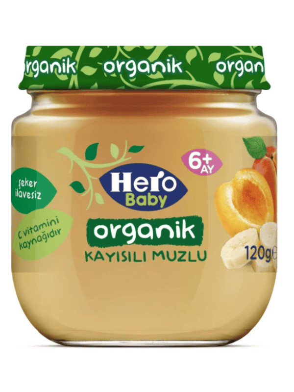 Ülker Hero Baby Organik Kayısılı Bebek Maması 120 Gr