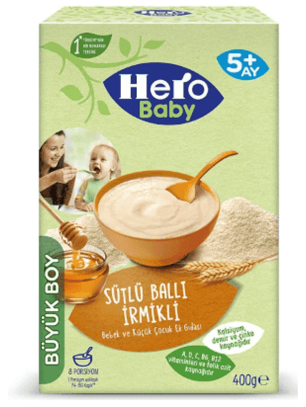 Ülker Hero Baby Sütlü Ballı İrmikli Bebek Maması 400 Gr