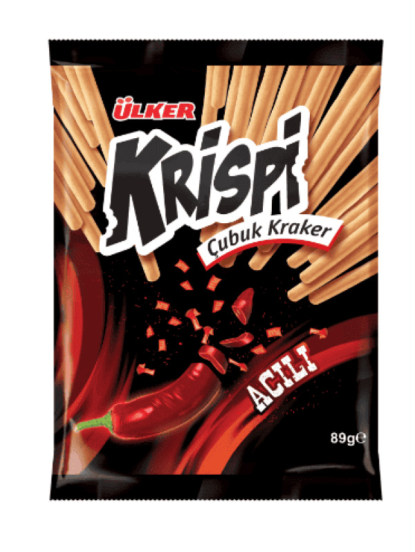 Ülker Krispi Çubuk Kraker Acılı 89 Gr