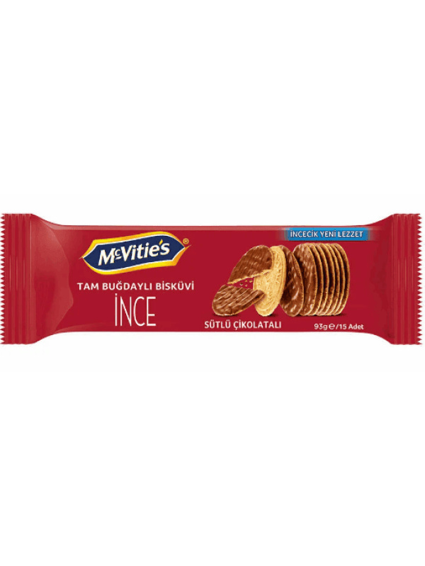 Ülker Mcvıtıes Dıgestıve Thıns Sütlü Çikolatalı Bisküvi 93 Gr