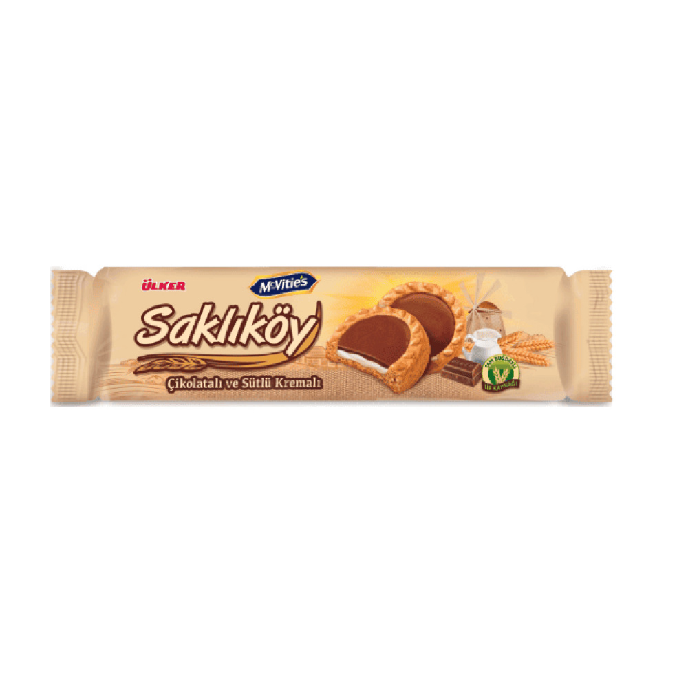 Ülker Saklıköy Çikolatalı Ve Sütlü Kremalı 100 Gr