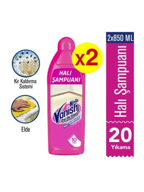 Vanish Kosla Halı Şampuanı 2 Adet (Elle) 2X850 Ml