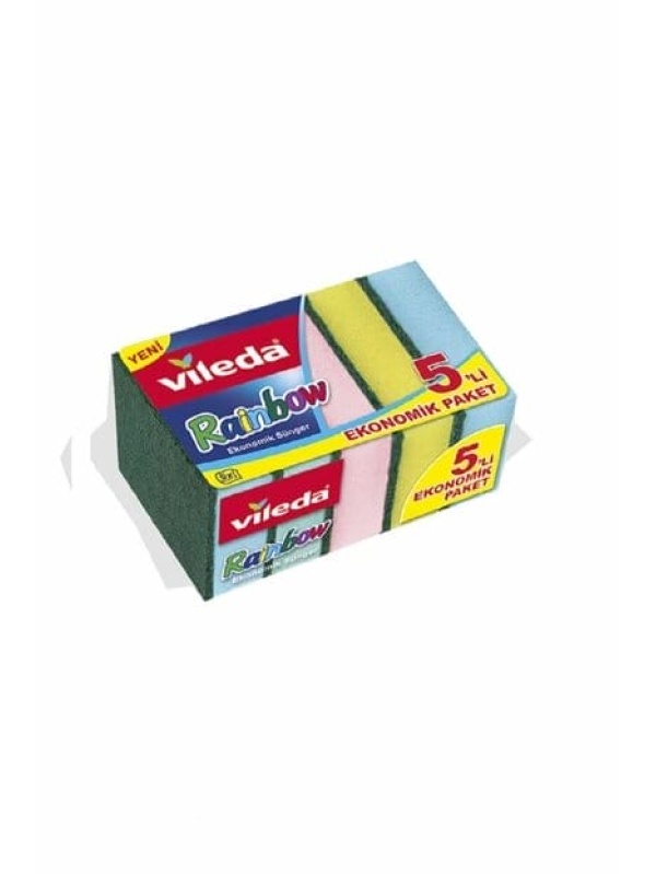 Vileda Gökkuşağı Sünger 5 Adet