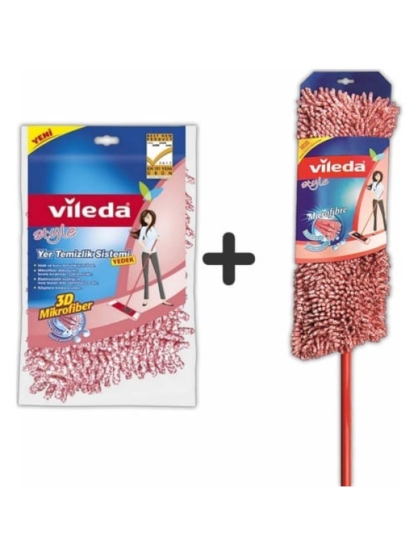 Vileda Style Clean System (Düz Mop) 1 Adet
