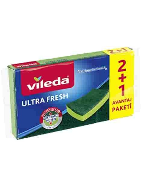 Vileda Ultra Çizilmez Oluklu Sünger 2 Adet