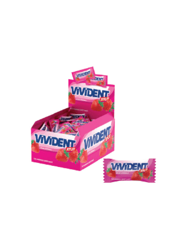 Vivident Mono Çilekli Sakız 2 Gr