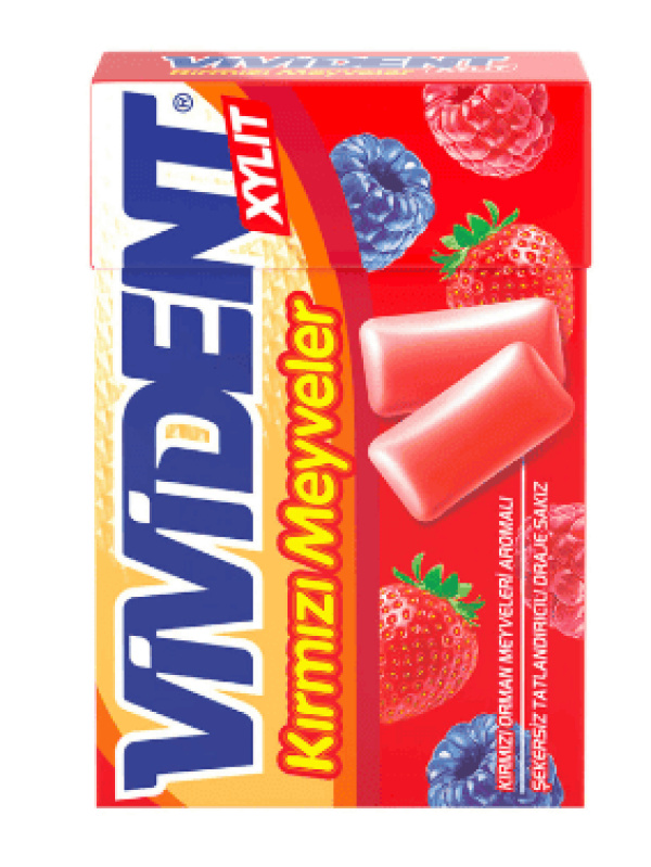 Vivident Xylıt Kırmızı Meyveler Sakız 22 Gr