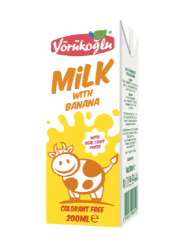 Yörükoğlu Muzlu Süt 200 Ml