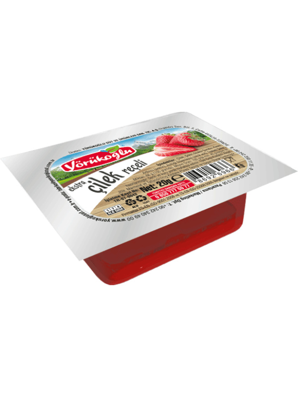 Yörükoğlu Piknik Ürünleri (Küçük Boy) Çilek Reçeli 20 Gr