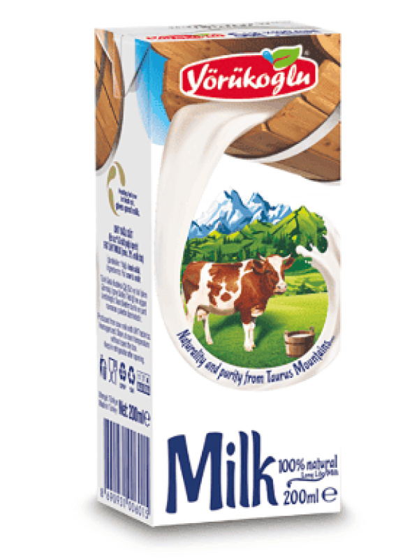 Yörükoğlu Tam Yağlı Süt  200 Ml