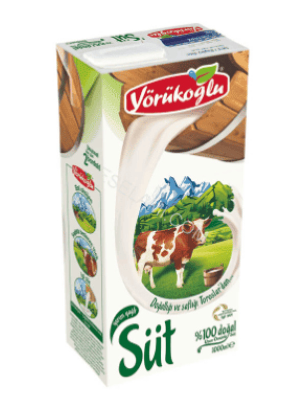 Yörükoğlu Yarım Yağlı Süt 1 L