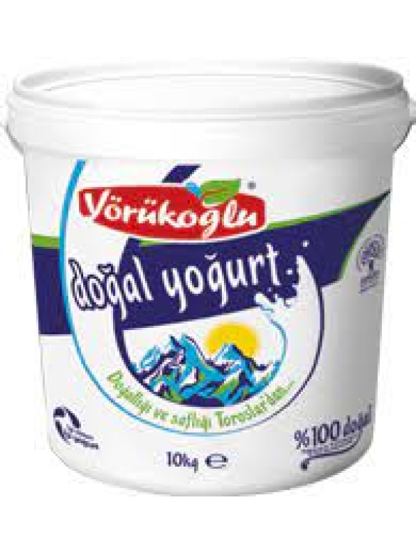 Yörükoğlu Yoğurt Homojenize Tam Yağlı 10 Kg